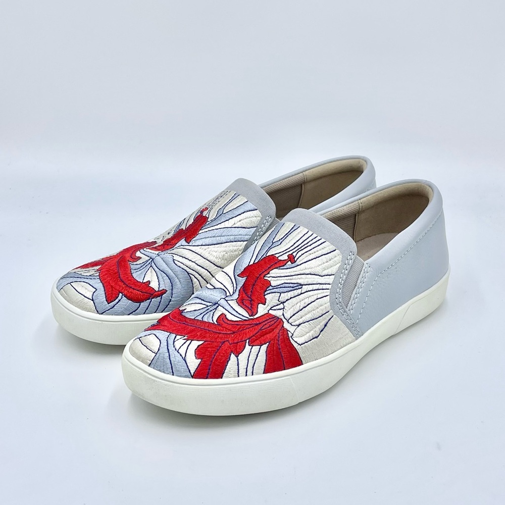 Naturalizer Marianne Lapis Multi Embroidered Leather Slip On Sneaker Women’s 7.5 - Picture 4 of 11